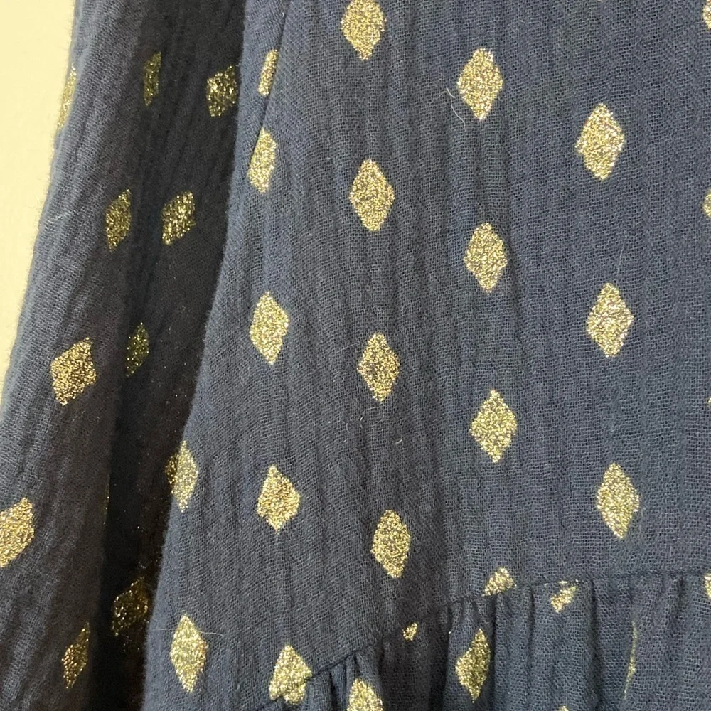 NWT KACTUS GLITTER PRINT COTTON BOHEMIAN BOHO MINI DRESS